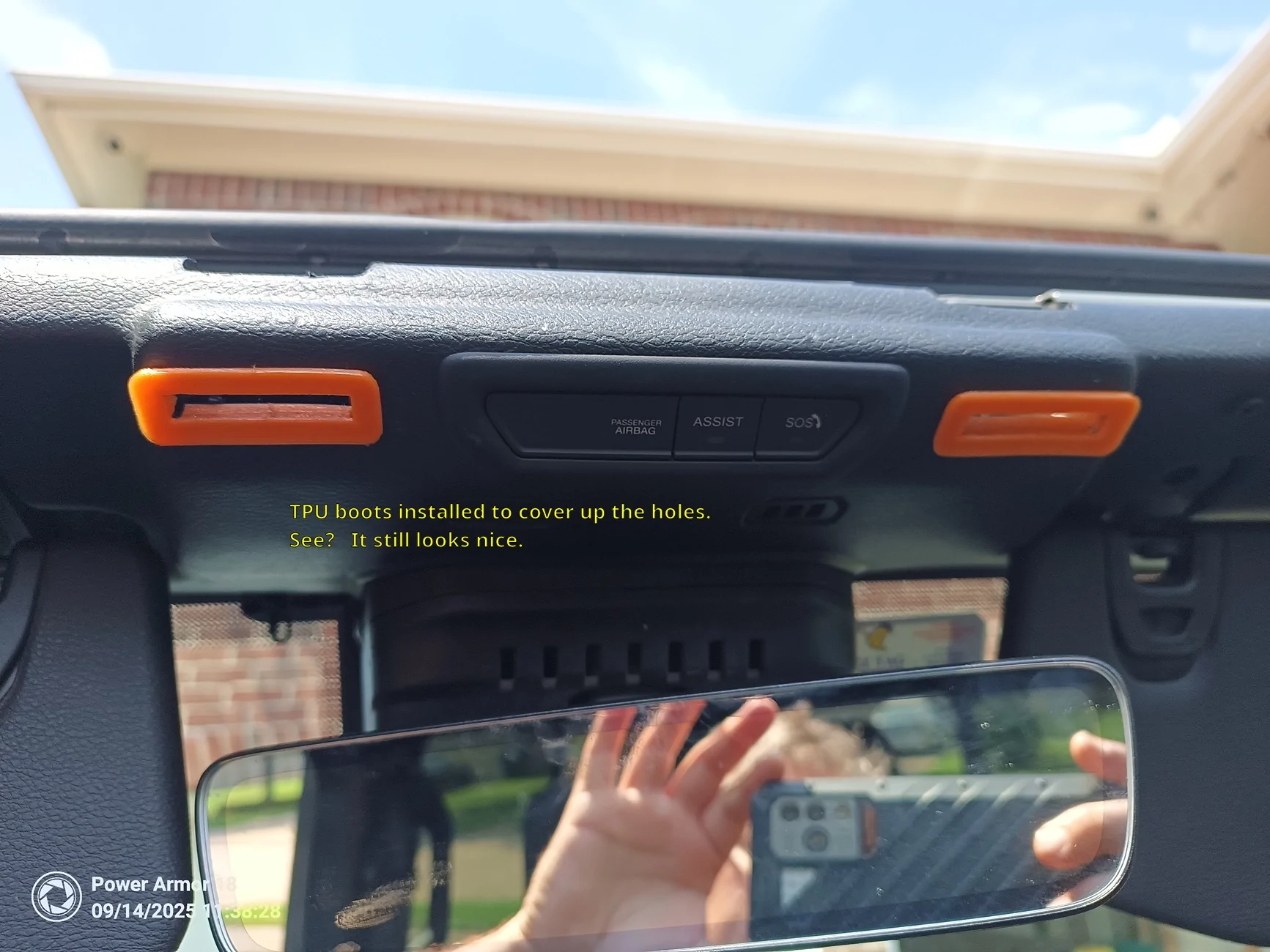 Jeep Gladiator DIY Front Overhead Storage Rail System for a Jeep Gladiator (Updated with pictures) vert_plate_holes_boots