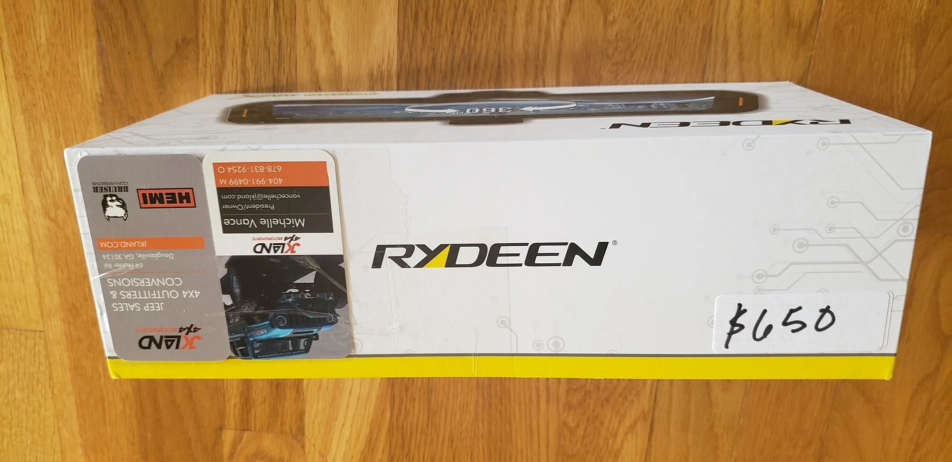 Jeep Gladiator Rydeen Tombo 360X Surround View 4K Dash Camera 10-inch Touchscreen Frameless Rearview Mirror 20250917_143027
