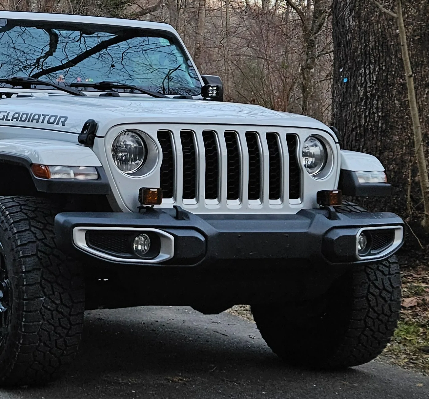 Jeep Gladiator Bumper Light Brackets - Hazard Sky 20241221_170740