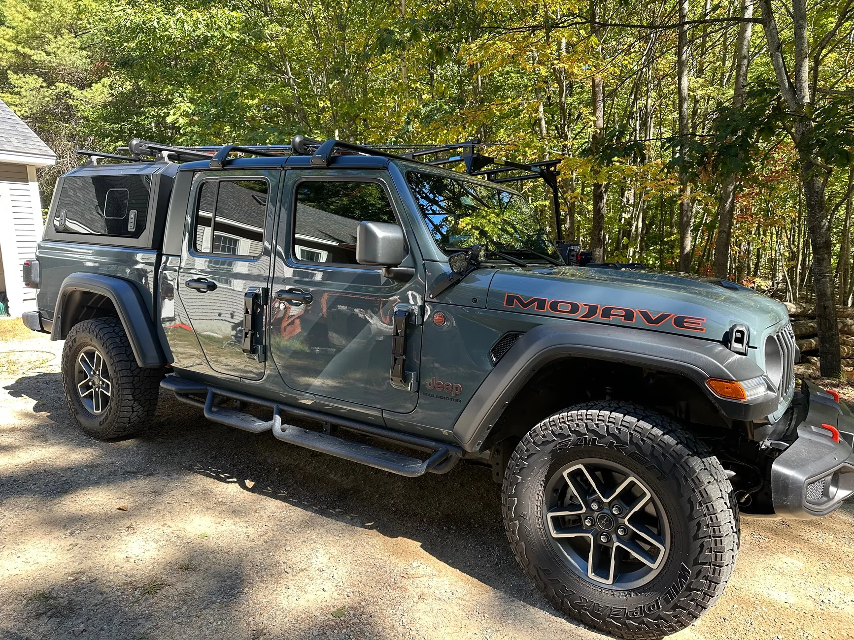Jeep Gladiator Latest mod,cowel  lights on Mojave IMG_6242