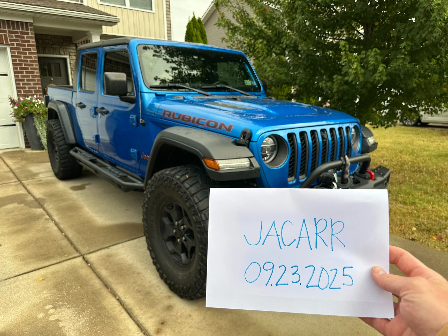 Jeep Gladiator FOR SALE: 2021 Hydro Blue Jeep Gladiator Rubicon 3.6L – Manual Trans – 58k Miles – $35,000 Forum Member Nam