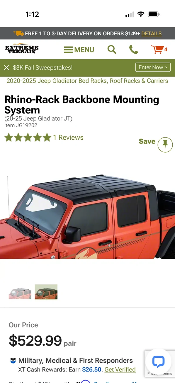 Jeep Gladiator 2021 black hardtop for trade IMG_0078