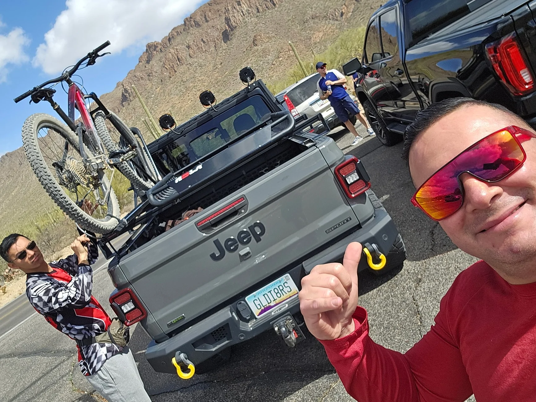 Jeep Gladiator Full Mountain bikes on Billie Bars pics wanted 1000011642