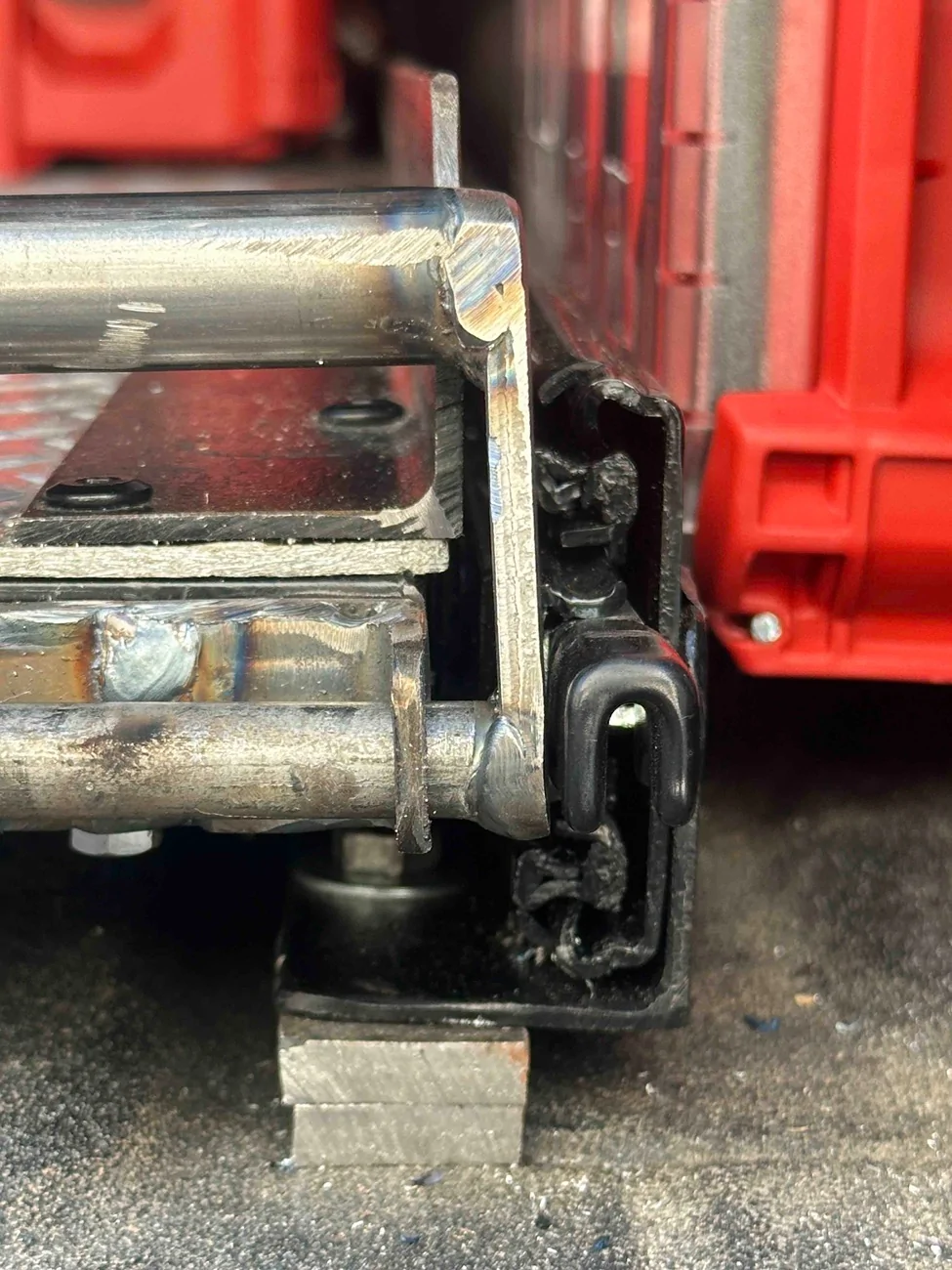 Jeep Gladiator My DIY Cargo Slide Drawer Cargo Slide attachment point right rear
