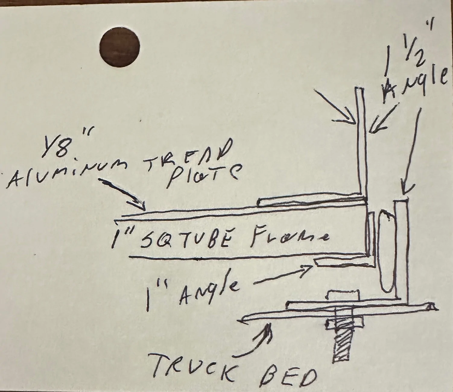 Jeep Gladiator My DIY Cargo Slide Drawer Cargo Slide Mount cutaway vi