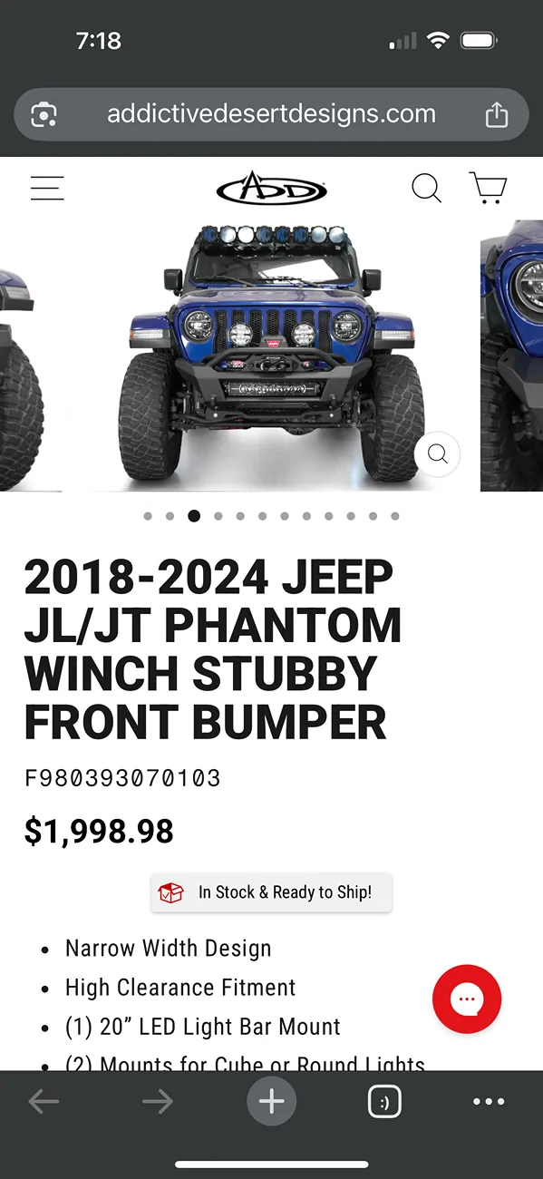 Jeep Gladiator Help me choose a stubby front bumper IMG_6810
