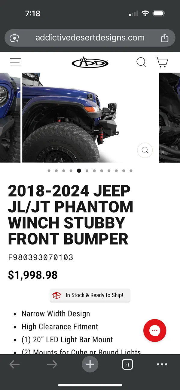 Jeep Gladiator Help me choose a stubby front bumper IMG_6811