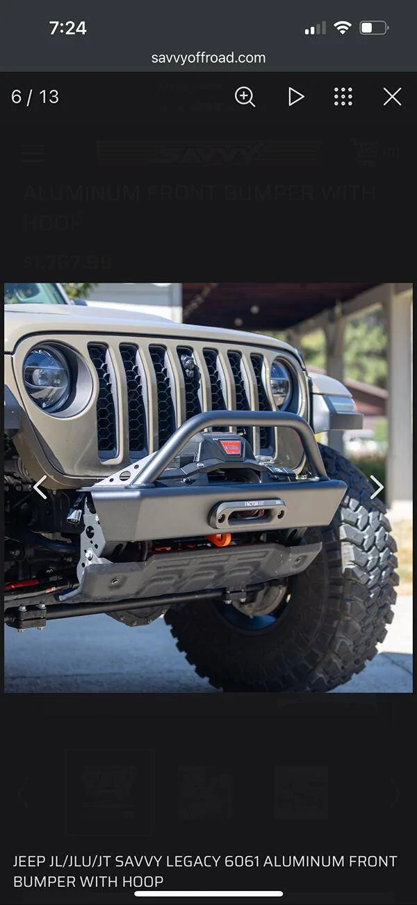 Jeep Gladiator Help me choose a stubby front bumper Savvy JT Bumper #1