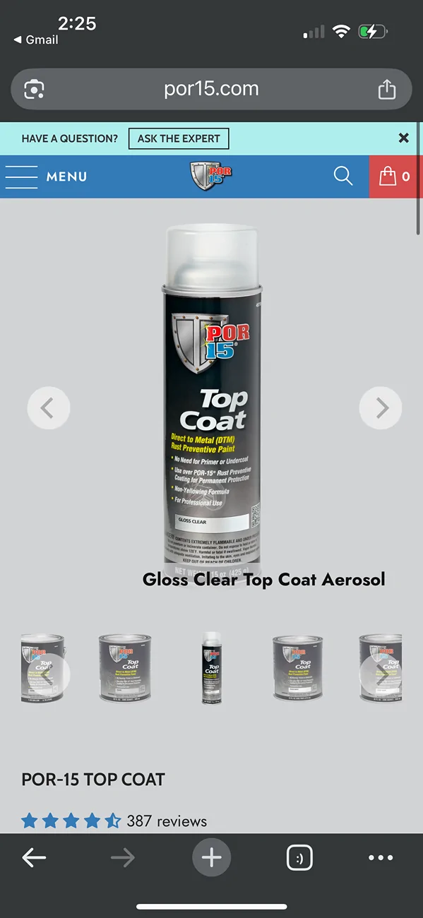 Jeep Gladiator Clearcoat for raw steel bumpers IMG_6934