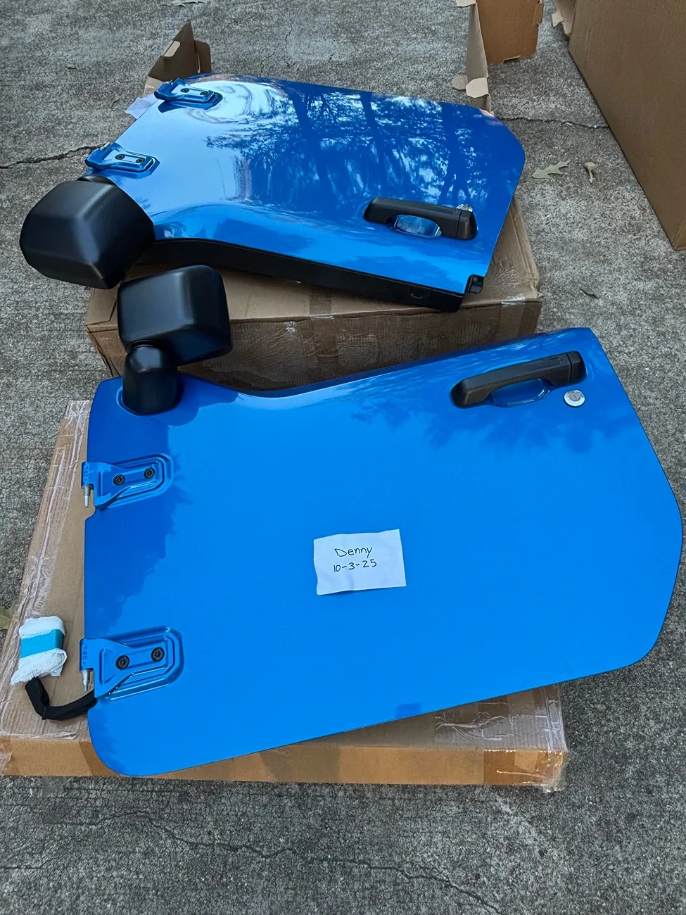 Jeep Gladiator OEM Half Doors, 2 front doors, never installed $2200 IMG_6355