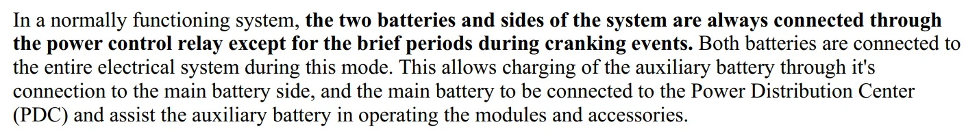 Jeep Gladiator Are the batteries really isolated during ESS stops? Screenshot 2025-10-03 215902