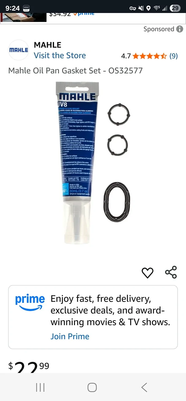 Jeep Gladiator Oil Pan Gasket? Screenshot_20251004_092411_Samsung Internet