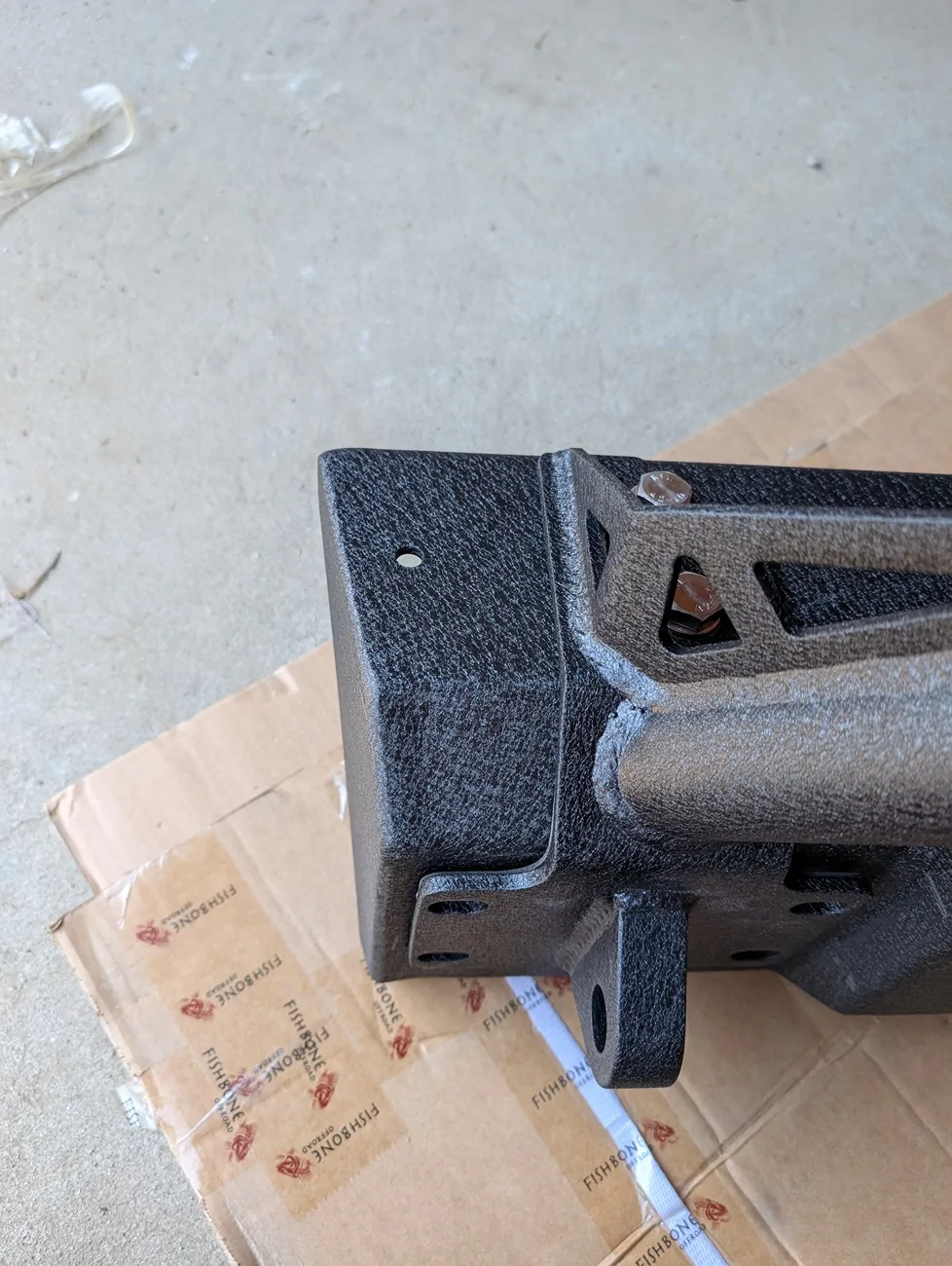 Jeep Gladiator Stock Fog light remount to surface mount. PXL_20251004_150730825