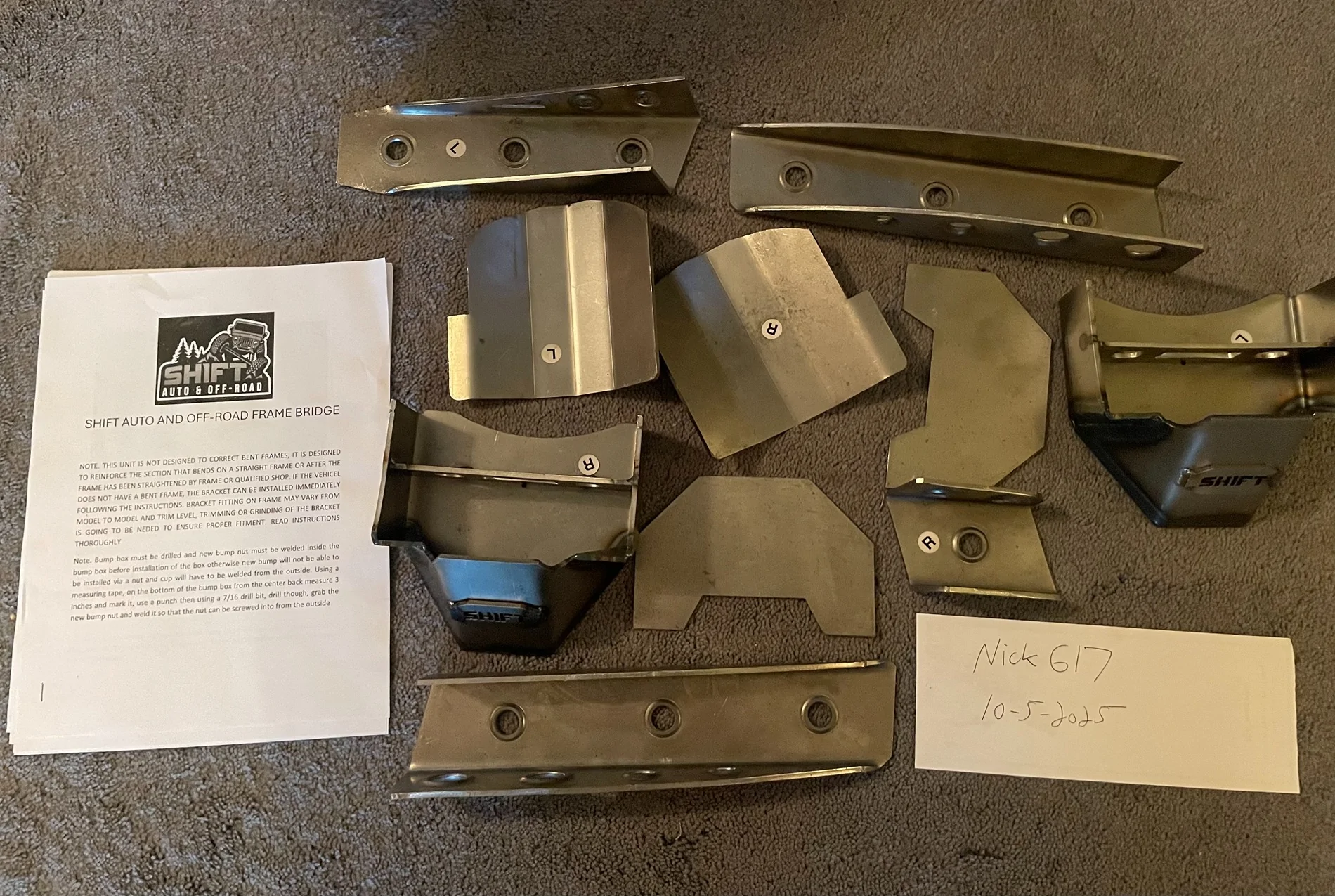 Jeep Gladiator Shift auto and off-road frame bridge *new* best offer IMG_5960