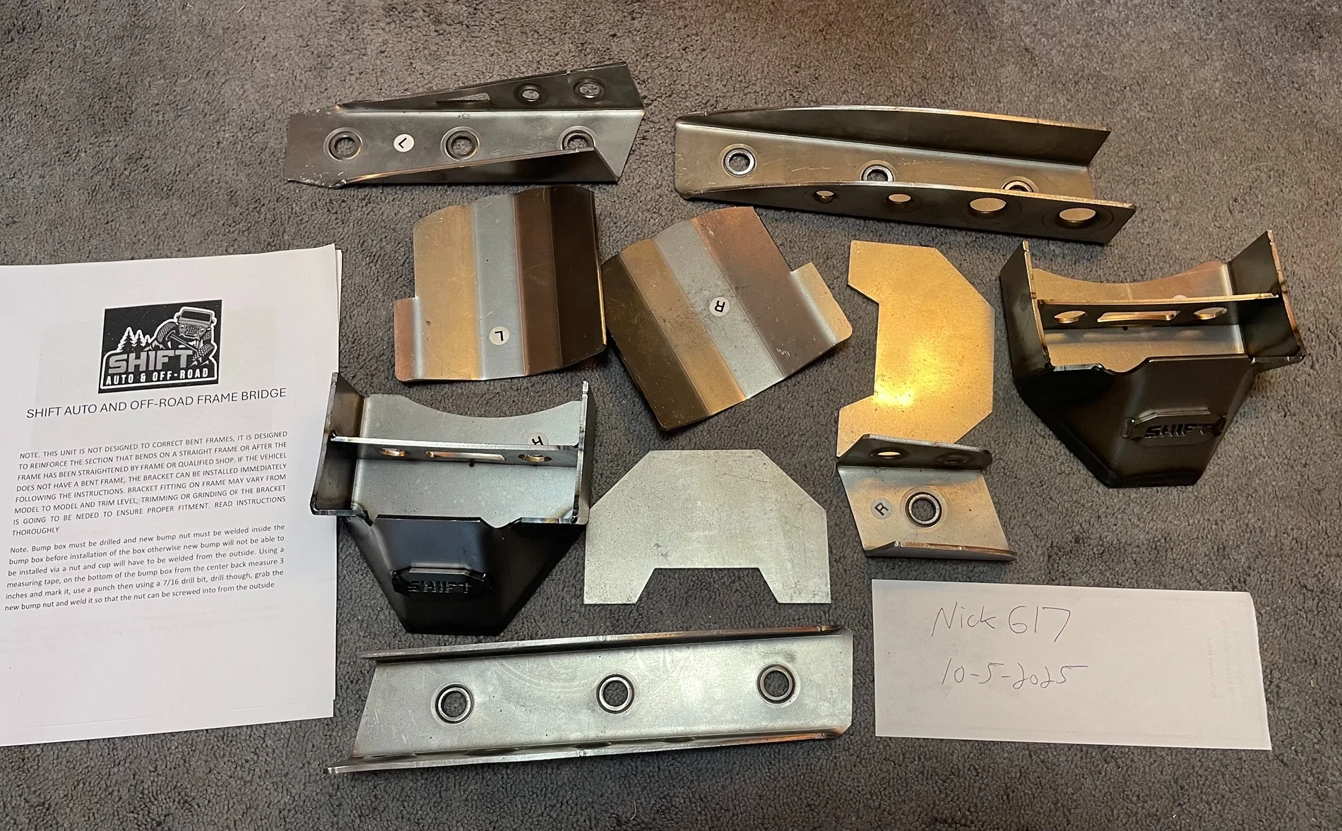 Jeep Gladiator Shift auto and off-road frame bridge *new* best offer IMG_5963