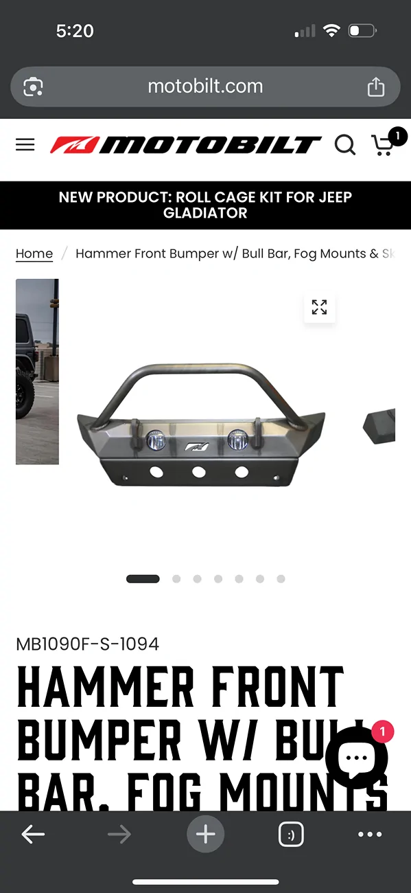 Jeep Gladiator Help me choose a stubby front bumper IMG_7106