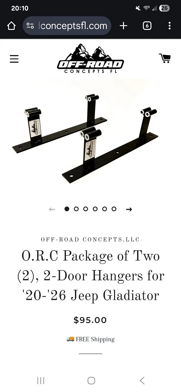 Jeep Gladiator Rack To Hang Doors Screenshot_20251012_201044_Chrom