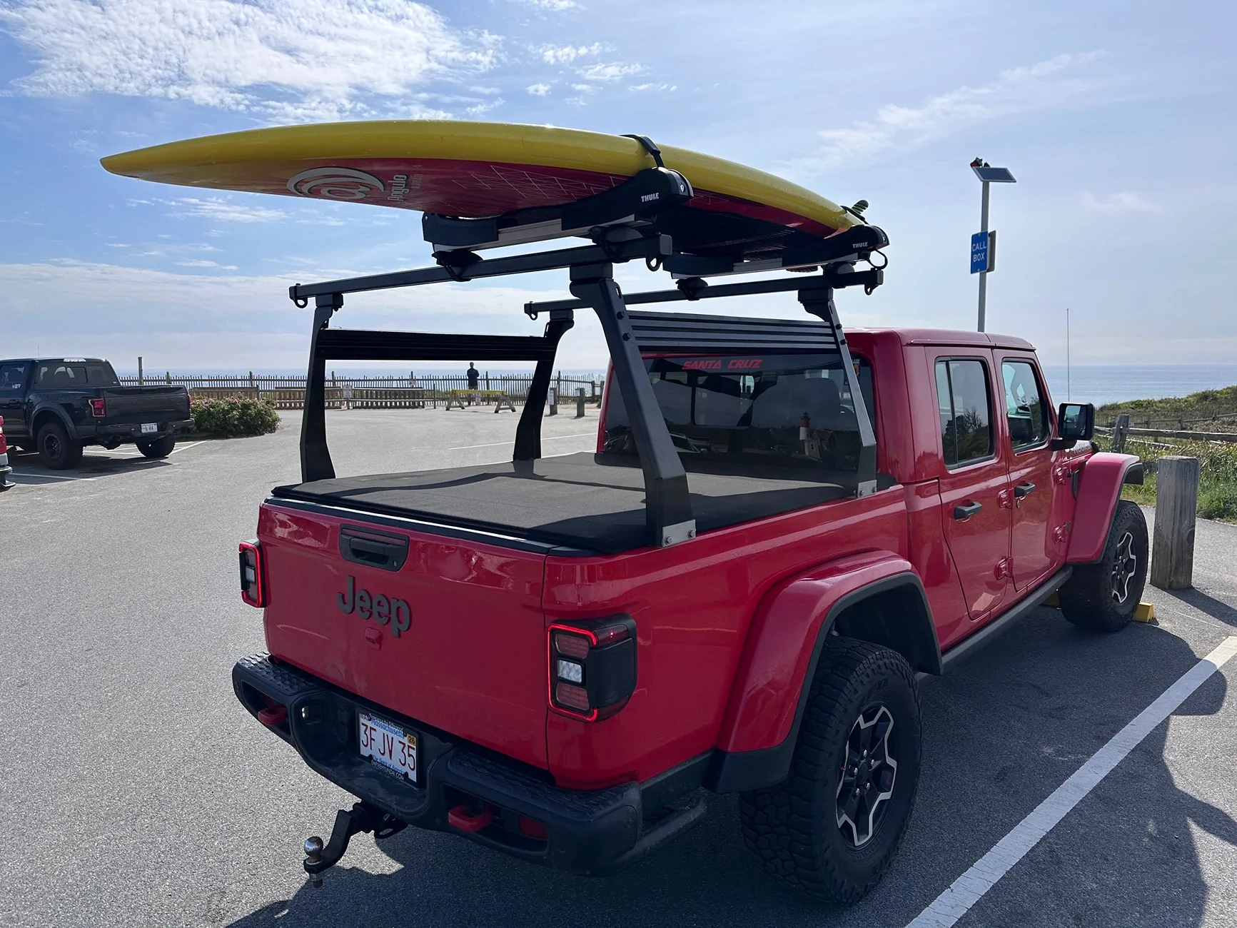 Jeep Gladiator paddleboard rack IMG_5405