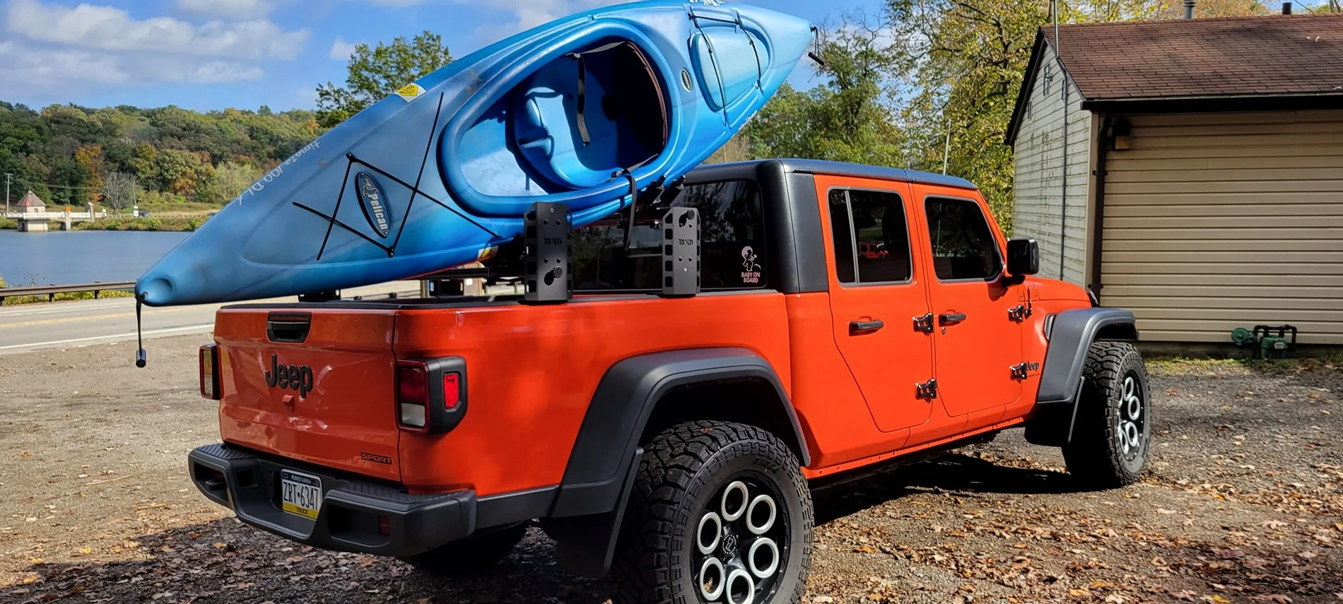 Jeep Gladiator Rack for fishing kayak 20211021_120505