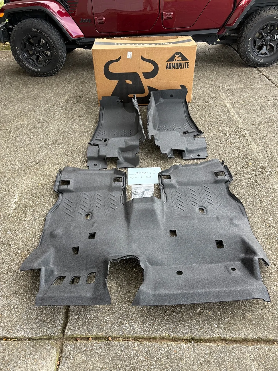 Jeep Gladiator Armorlite Full Set (4-Door front and rear) New, Never Installed Still in the OEM Box IMG_3903