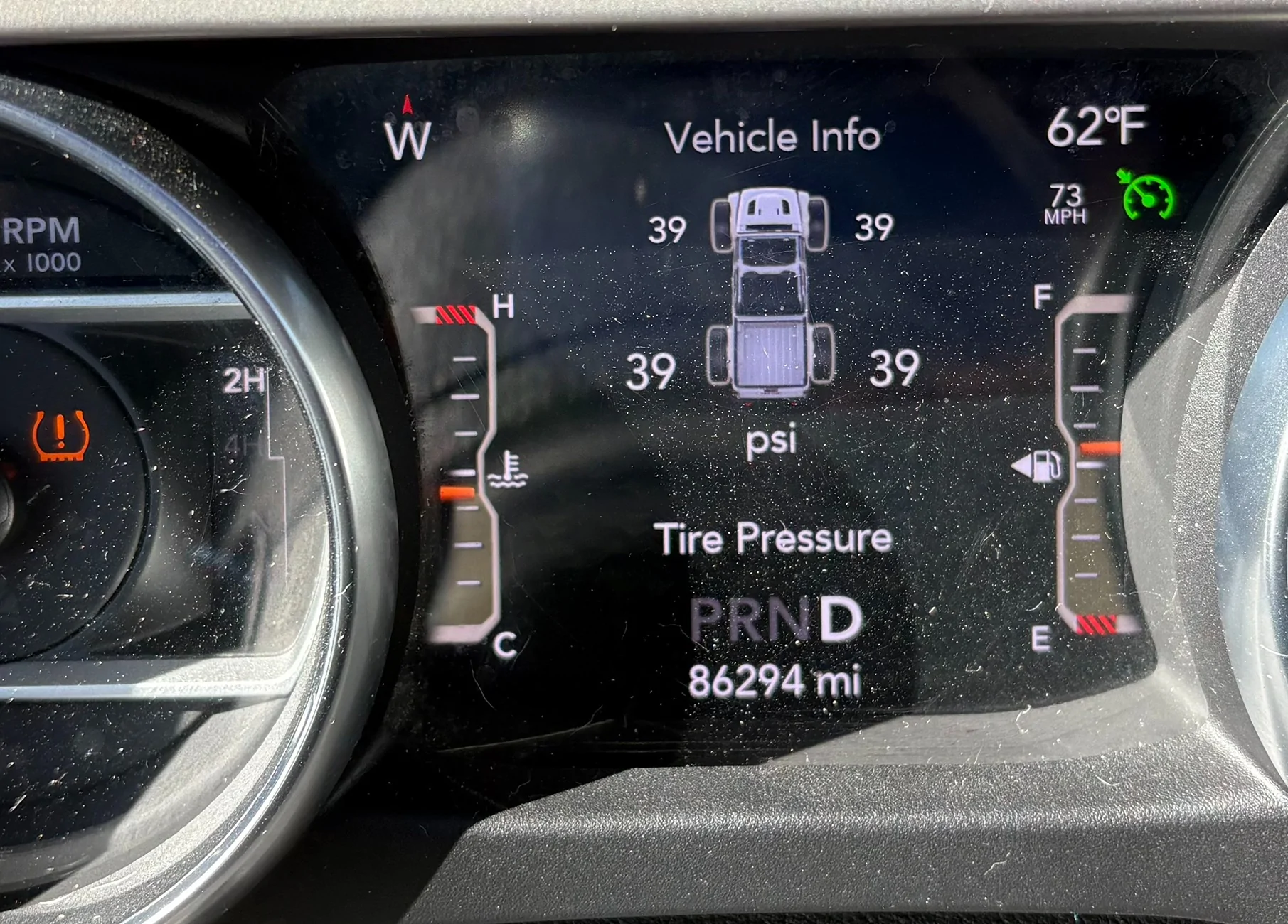 Jeep Gladiator TPMS glitch after tire rotation IMG_6299