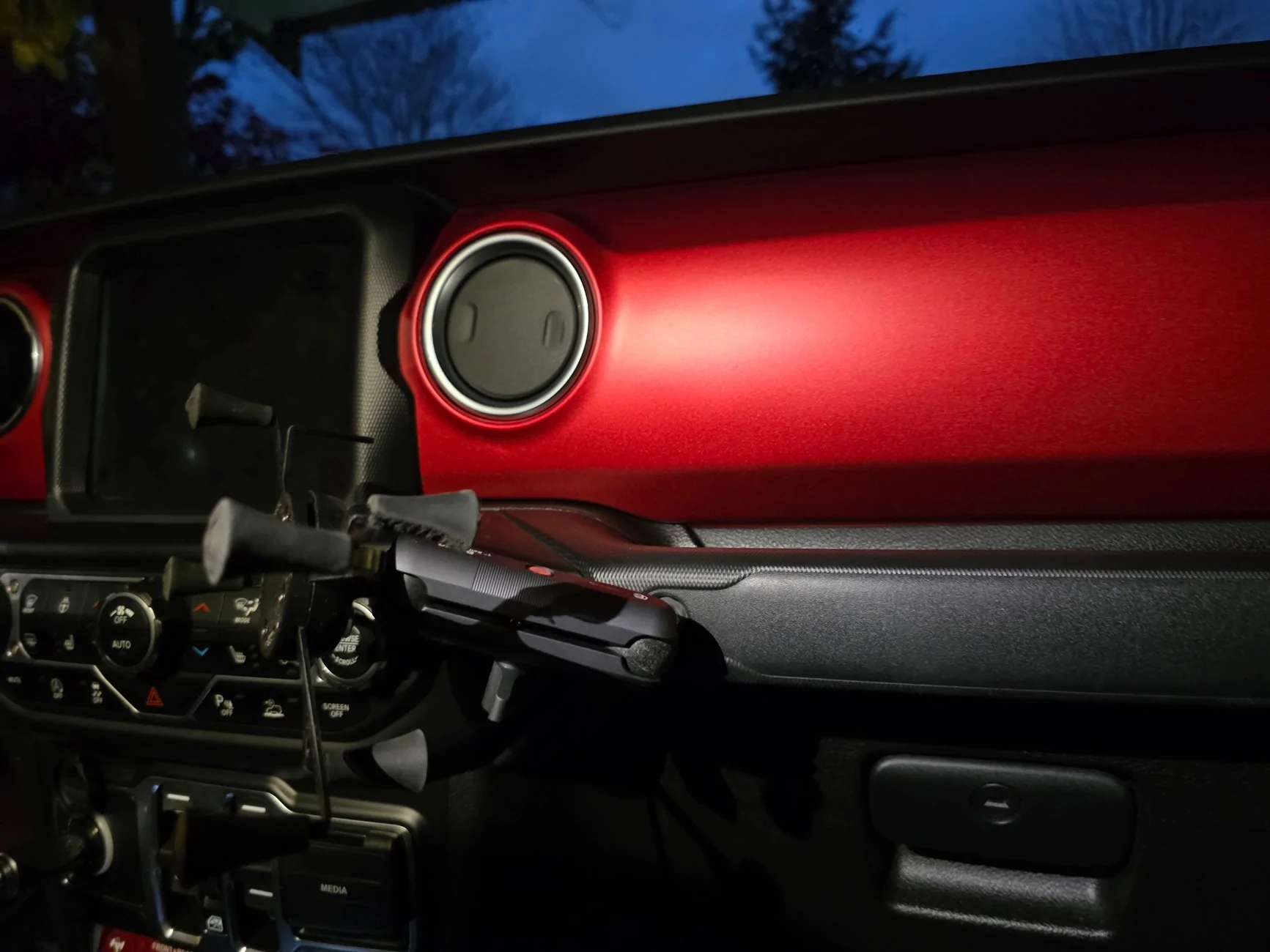 Jeep Gladiator DIY: Grab Handle ball mount 20251026_183104