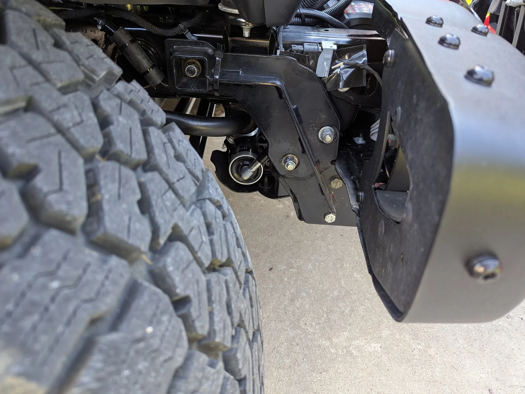 Jeep Gladiator Western Defender snow plow install on a Mojave X PXL_20251002_170700695