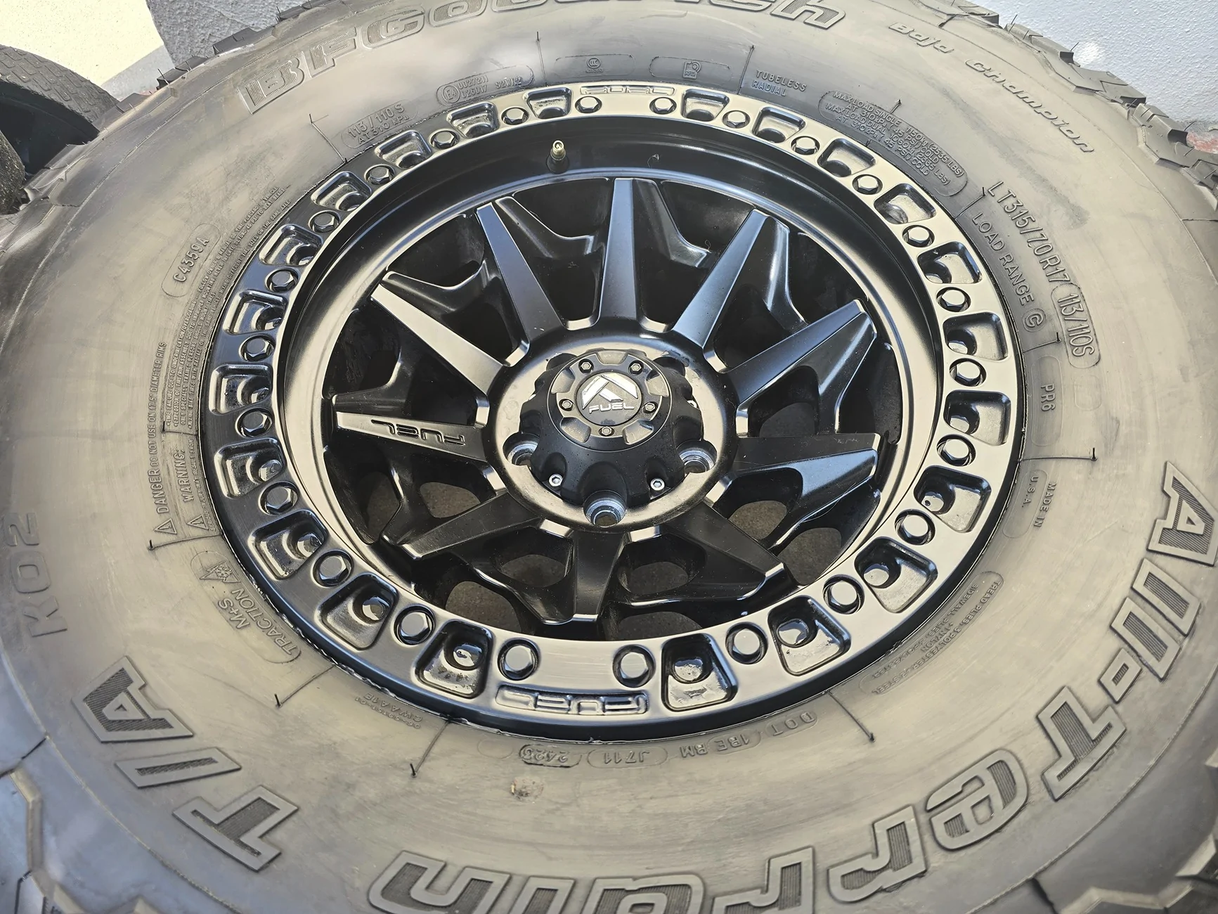 Jeep Gladiator 315 BFGs on Fuel Covert Wheels 20251027_144054