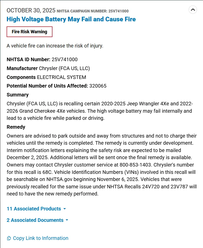 Jeep Gladiator 320,000 Plug in Hybrid Batteries Recalled 1762318093205-45