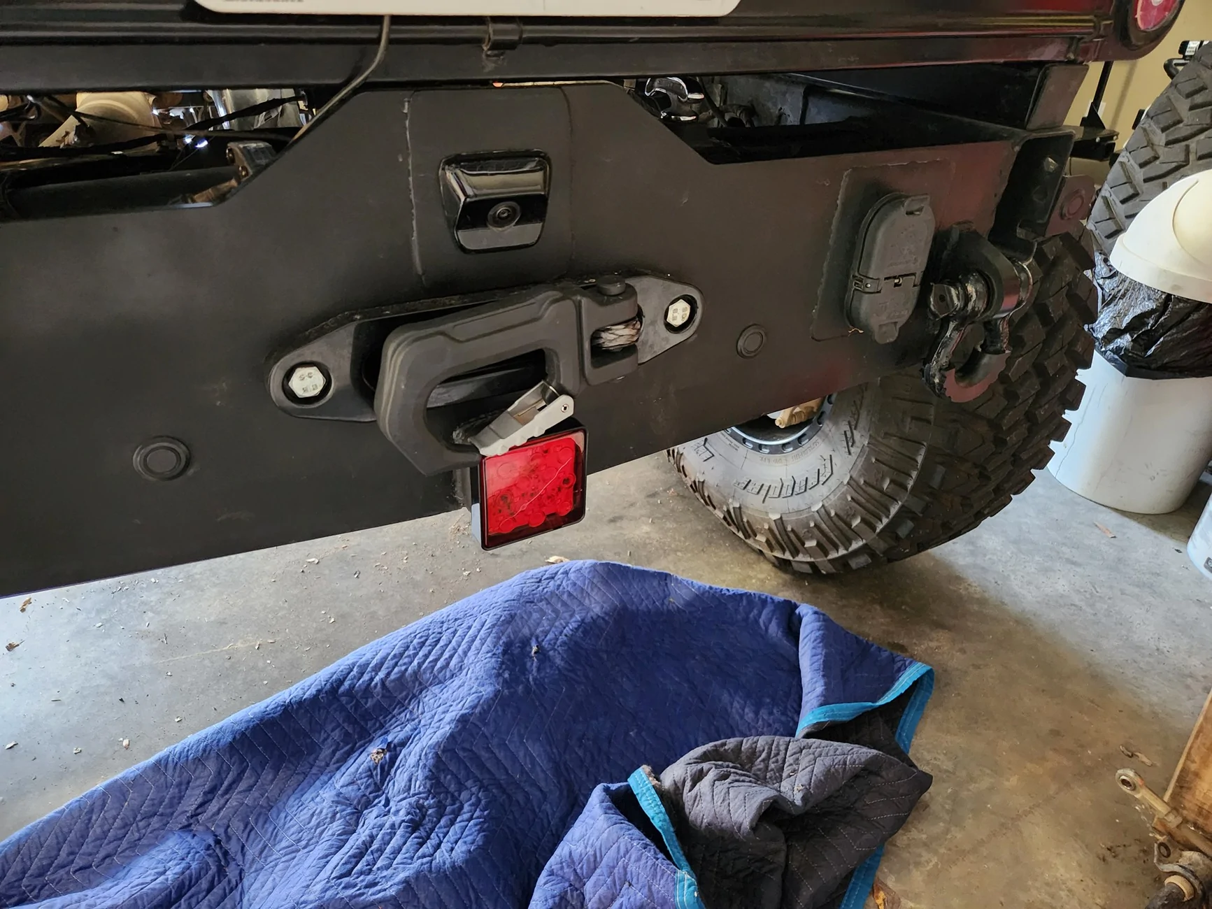 Jeep Gladiator Park Assist retrofit with a frame chop 20251106_114958