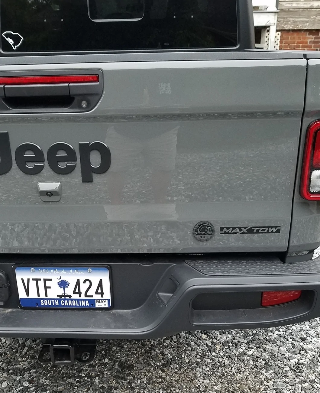 Jeep Gladiator Installed Willys Tailgate Decal Gladiator Max Tow badging 2022  4