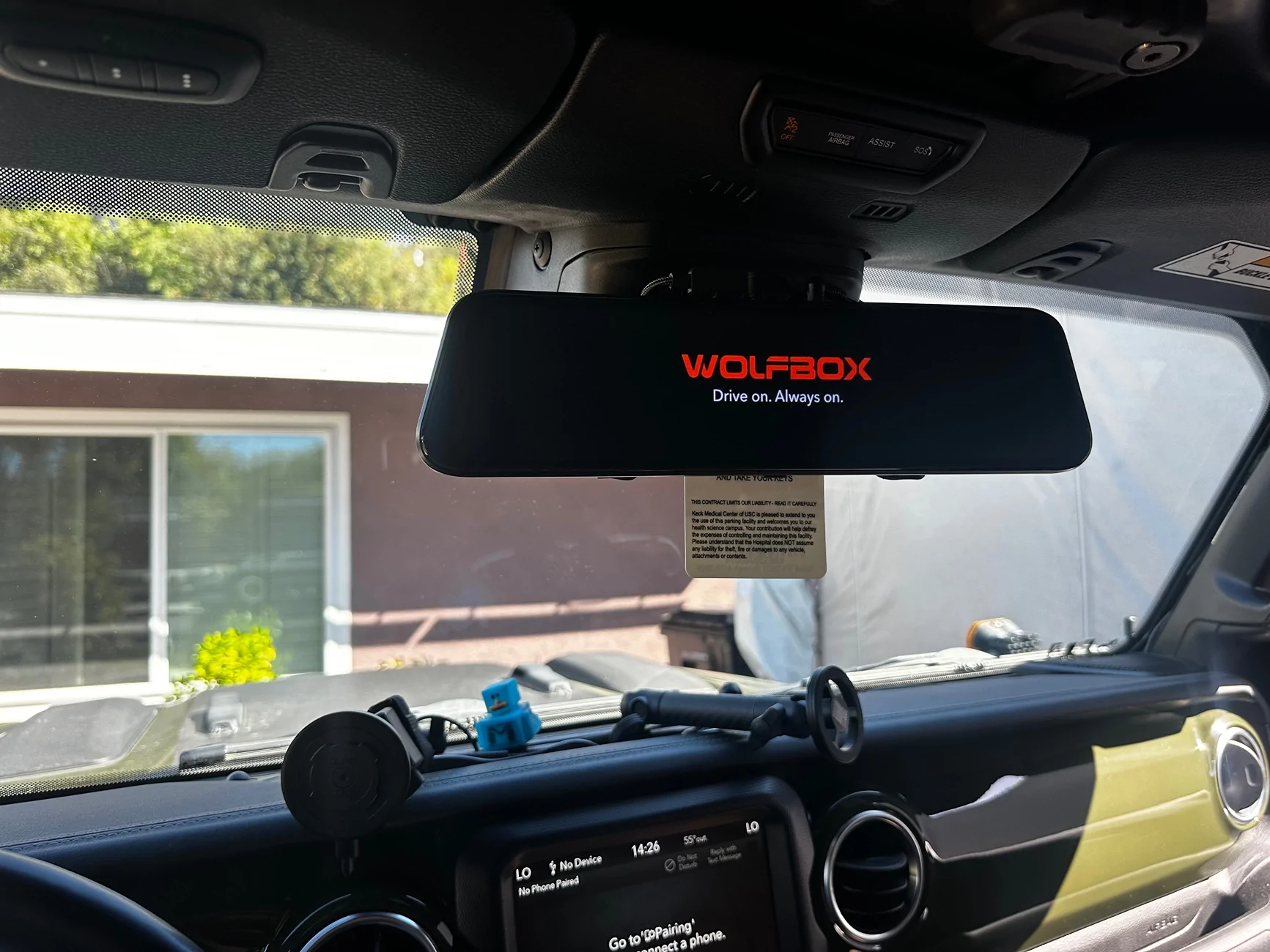 Jeep Gladiator Wolfbox G900 TriPro install & review with pictures. IMG_3450