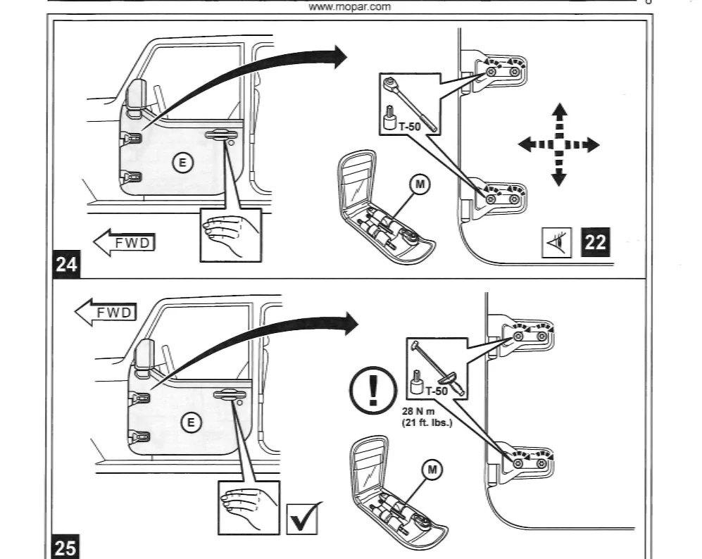 Jeep Gladiator Any way to adjust doors? 1762798874906-h1