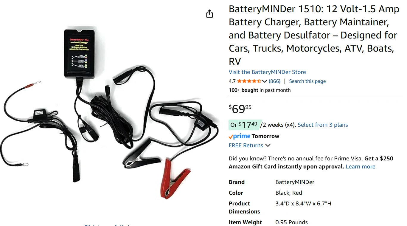 Jeep Gladiator Best Trickle Charger for Mojave/Gladiator with ESS and Dual battery system? 1762894416730-y1