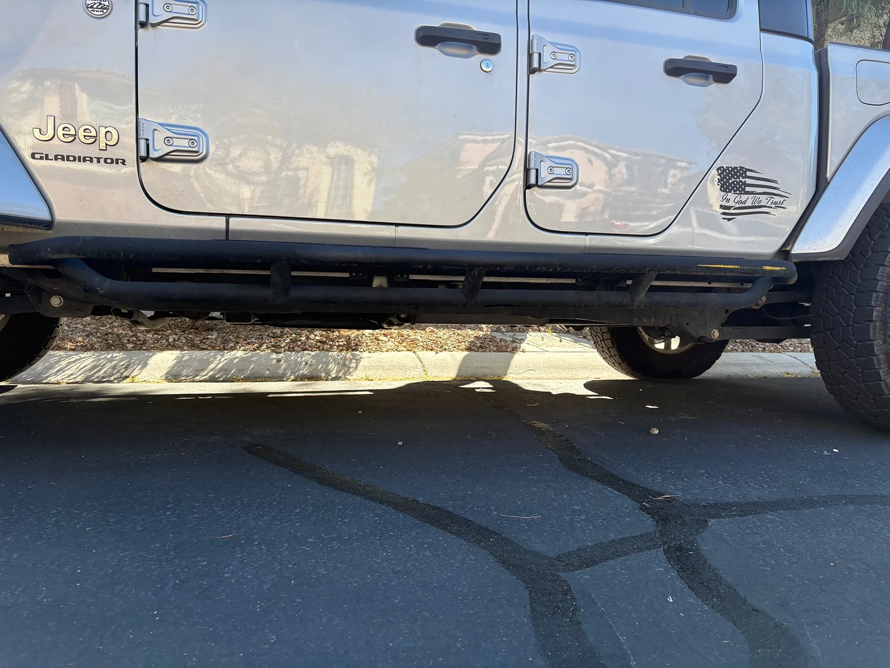 Jeep Gladiator Individual Steps vs Full Length Step Bar IMG_0621