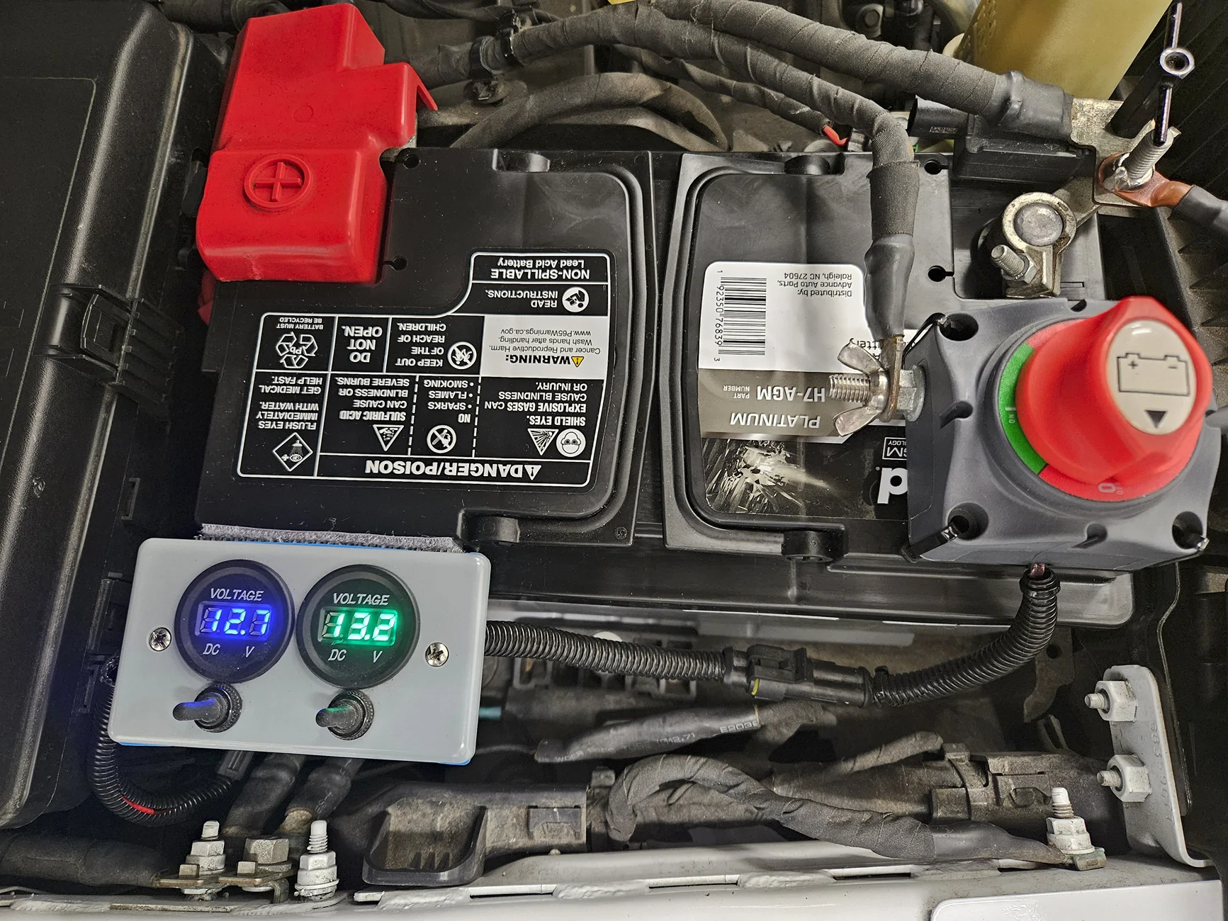 Jeep Gladiator Install auxiliary battery disconnect in 5 minutes 20230323_123213