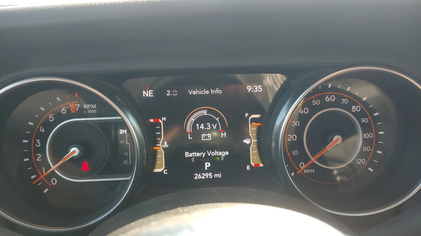 Jeep Gladiator [3.6L] What’s Your Cold Weather Startup Procedure? cluster-voltage-page2