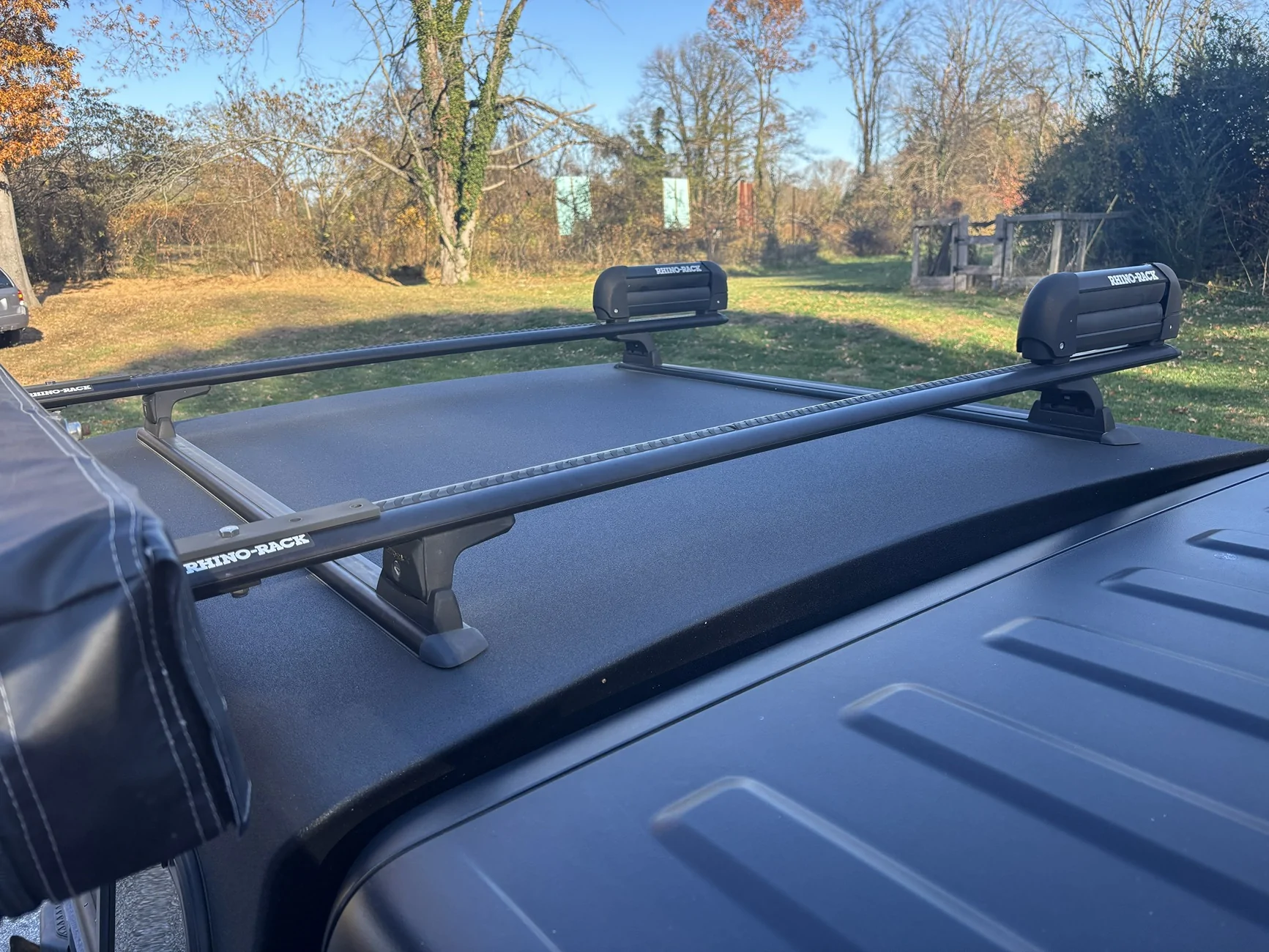Jeep Gladiator A.R.E. CX Truck Cap (Line-X'd) w/ Crossbars cap7
