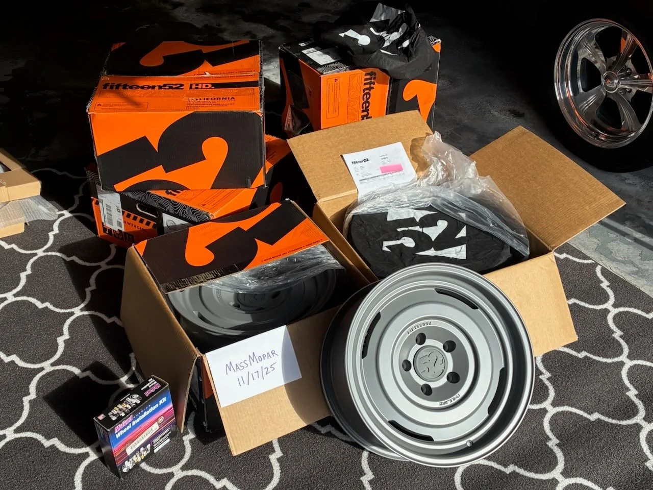 Jeep Gladiator Price drop! (5) Fifteen52 Analog HD Peak Grey 17x8.5" Wheels & McGard Install Kit (New in Box/Not installed) AnalogHD 05