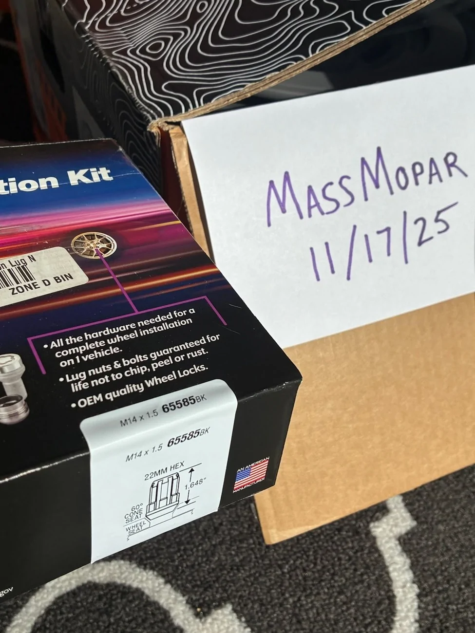 Jeep Gladiator Price drop! (5) Fifteen52 Analog HD Peak Grey 17x8.5" Wheels & McGard Install Kit (New in Box/Not installed) McGard Wheel Install Kit 02