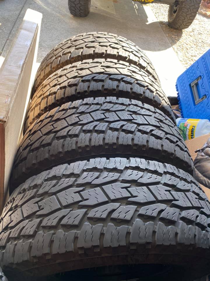 Jeep Gladiator (4) 35" Toyo Open Country AT2 Extreme Tires on JL Rubi Wheels.  Fifth on 33" BFG KO2, NO TPMS, $800 c-aqlfk47z8ra2dqzl1_vxfp62lhnw8nvrhjvwt0saml-d1b3pb2pt-nbnsc1fxire11i-_nc_ht-scontent-iad3-1-