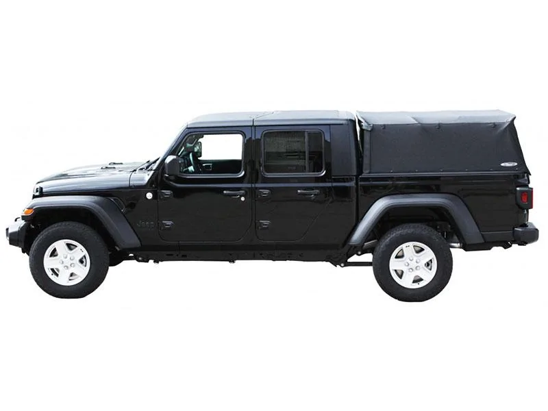 Jeep Gladiator Bestop teaser concept: folding soft cover / shell / topper for Gladiator bed gladiatorcover