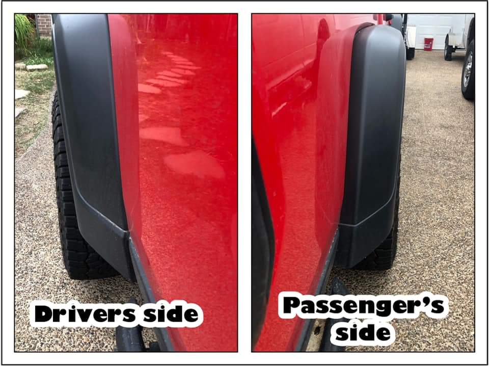 Jeep Gladiator Check your fenders match. Factory mistake FB_IMG_1573533878000