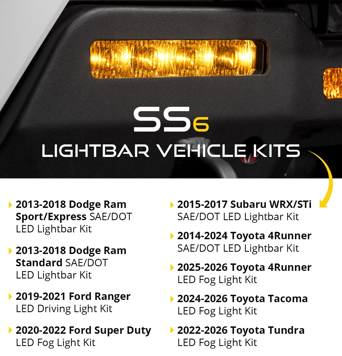 Jeep Gladiator NOW Available! NEW SS6 Lightbars and Kits | Diode Dynamics IoLhXLP