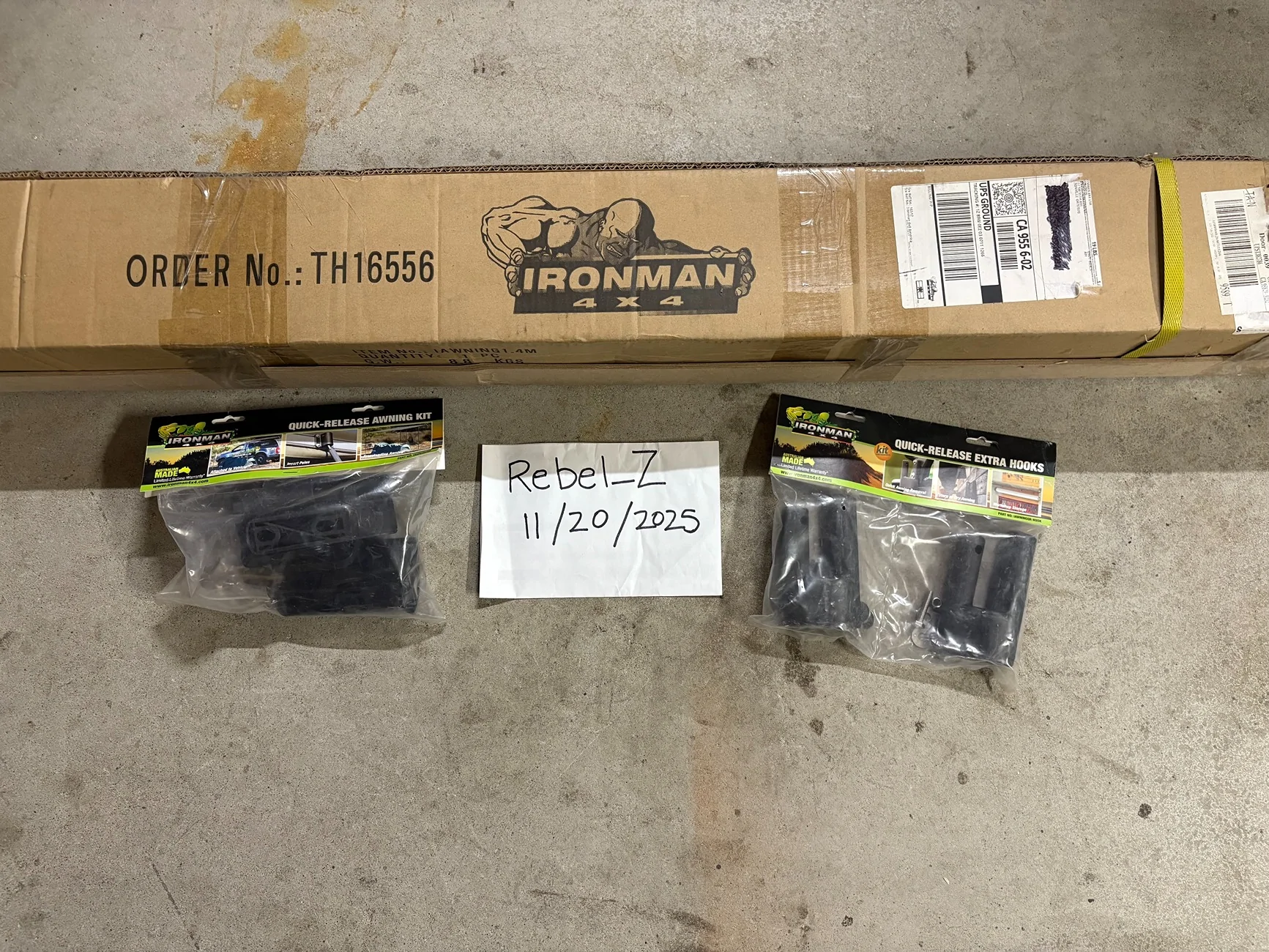 Jeep Gladiator PRICE REDUCED! Ironman 4x4 Awning (2020 model) NEW in Box! Comes with Quick Release Mounts & Extra Set of Hooks — $300 OBO IMG_4649