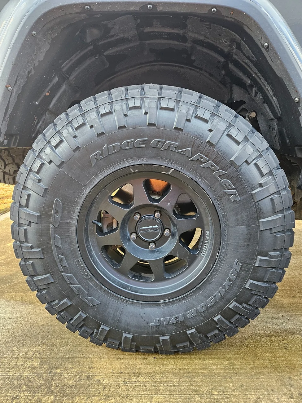 Jeep Gladiator 38x11.50R17 Nitto Ridge Grappler 20251122_095144