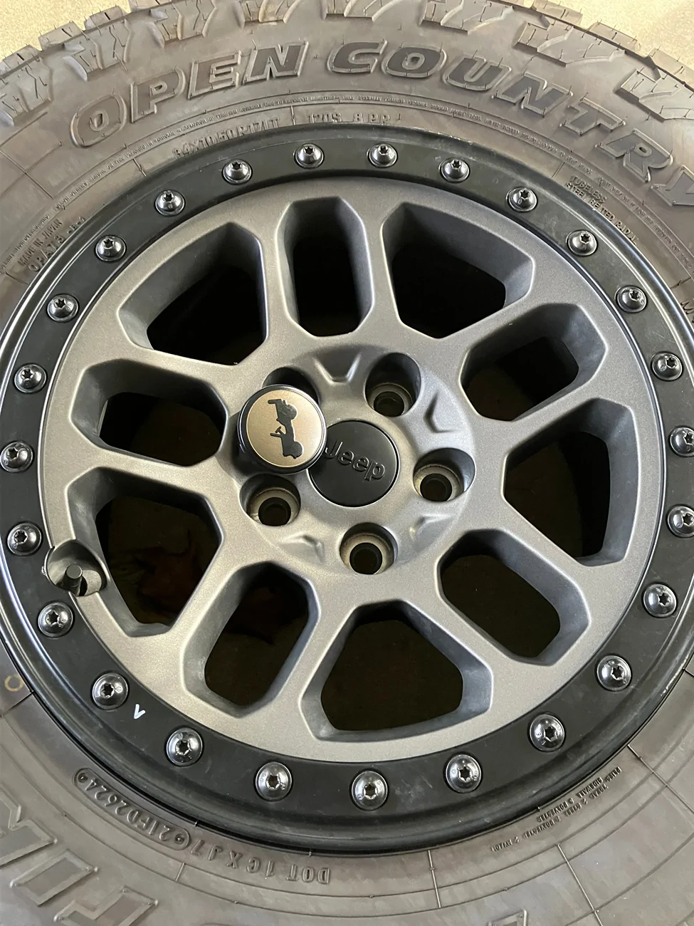 Jeep Gladiator (Reduced) 5 x Mopar Beadlock Capable Wheels 8x17 +12 offset with Toyo ATIII 34x10.5r17 IMG_6569