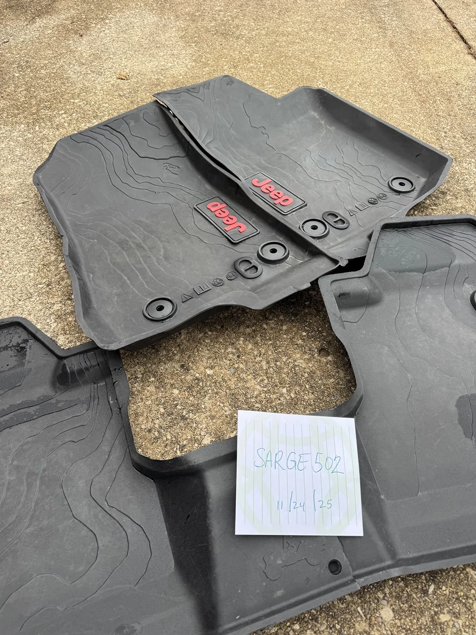 Jeep Gladiator Mopar All-Weather Floor Mats IMG_7698