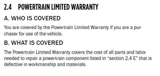 Jeep Gladiator Ecodiesel powertrain warranty 1764171090128-sf