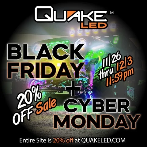 Jeep Gladiator Quake LED 20% Off Black Friday/ Cyber Monday Sale is Live Now! BF_25_Email_ads-20